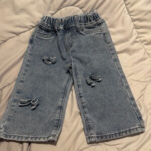 SHEIN Kids Blue Distressed Jeans